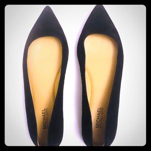 Michael Kors Arianna Black Suede Flats
